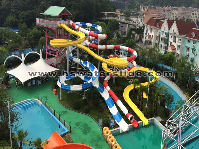 spiral water slide