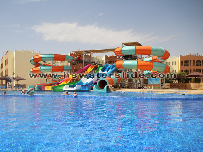 spiral water slide