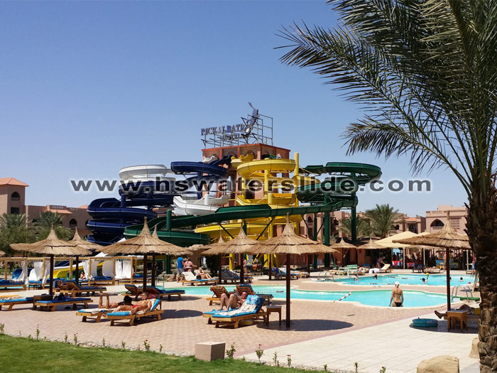spiral water slide