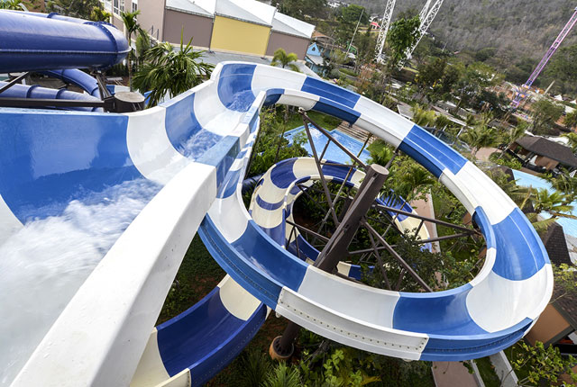 spiral water slide